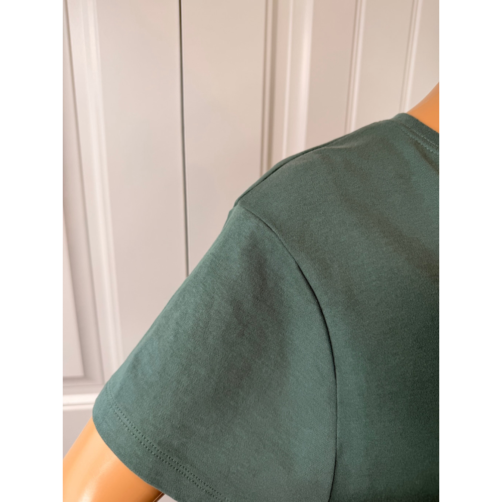 Women's J.CREW Essential Tee XL Sage Green Short Sleeve Minimalist Neutral Comfy - Picture 4 of 12